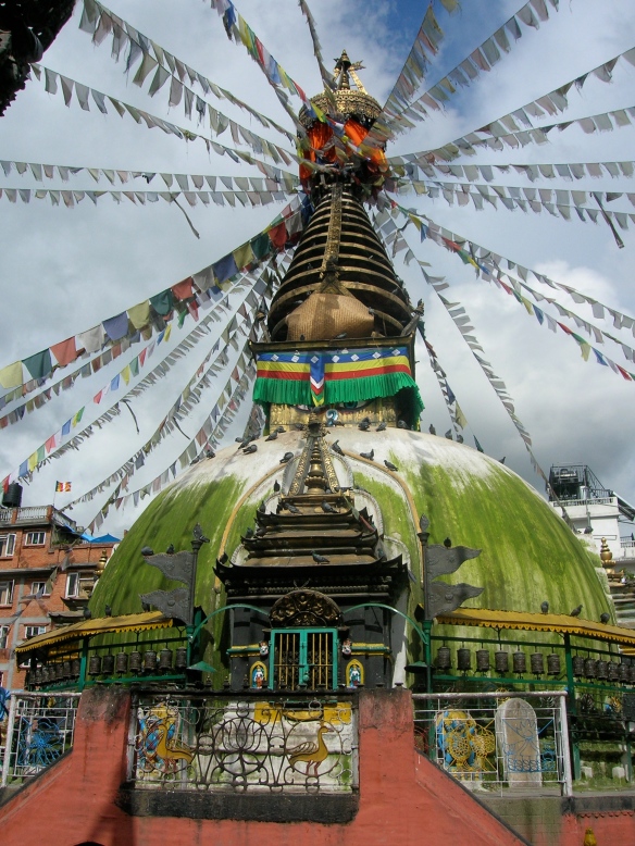 Estupa en Katmandú, Nepla.
